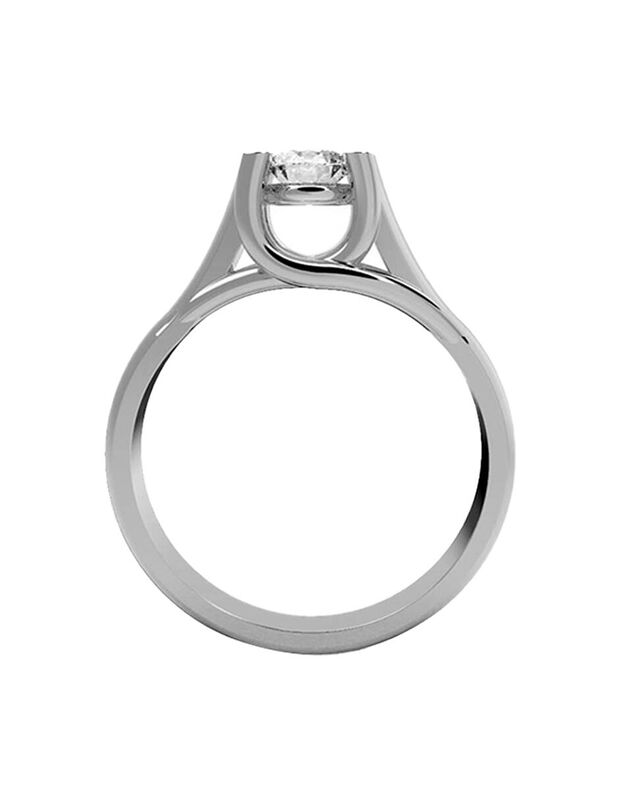 Anillo de Compromiso de 14K con Diamante de Lab... image number null