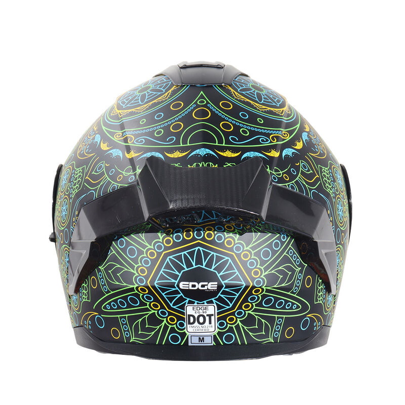 Casco Moto Abatible Luz Led Boston Mexicano Dot... image number null