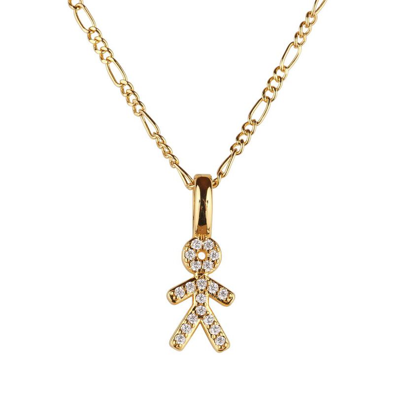 Collar Mujer Oro 14k, Dijes Hijos, Regalos Mamá... image number null