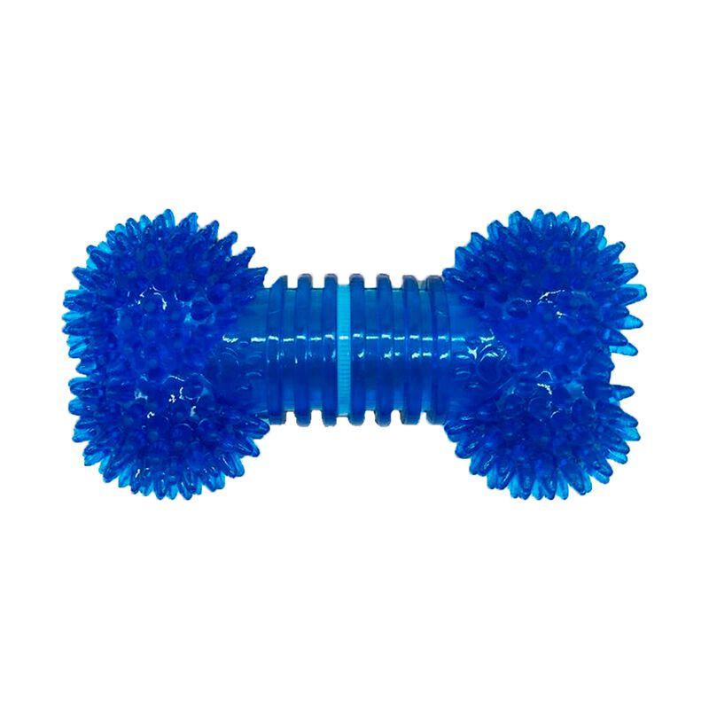 Juguete Para Perro Hueso Chill&oacute;n Azul Vinil Erg... image number null