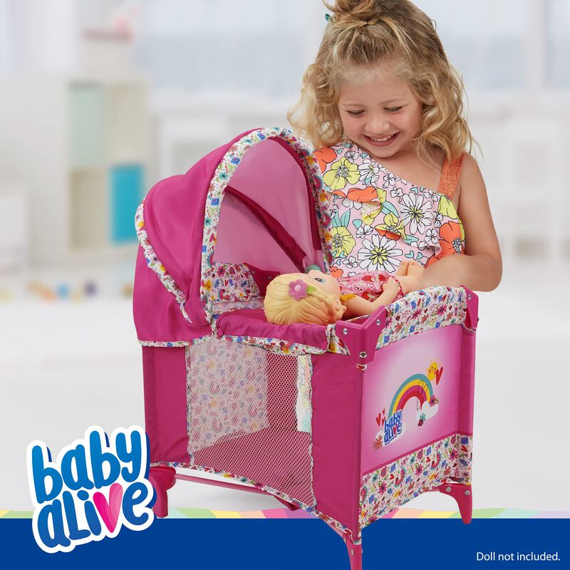 Play Yard Baby Alive Deluxe Pink Rainbow Para M... image number null