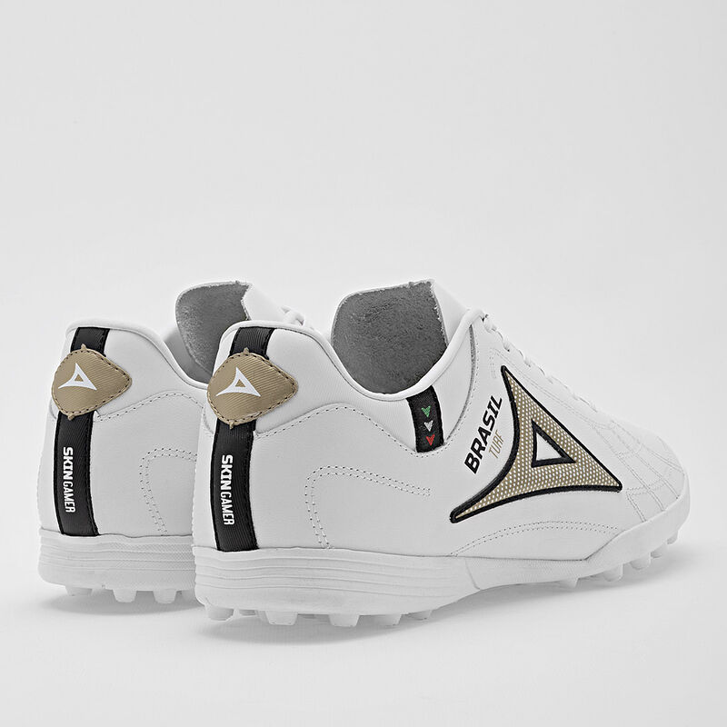 Pirma Tenis De F&uacute;tbol Para Hombre Blanco Dorado... image number null