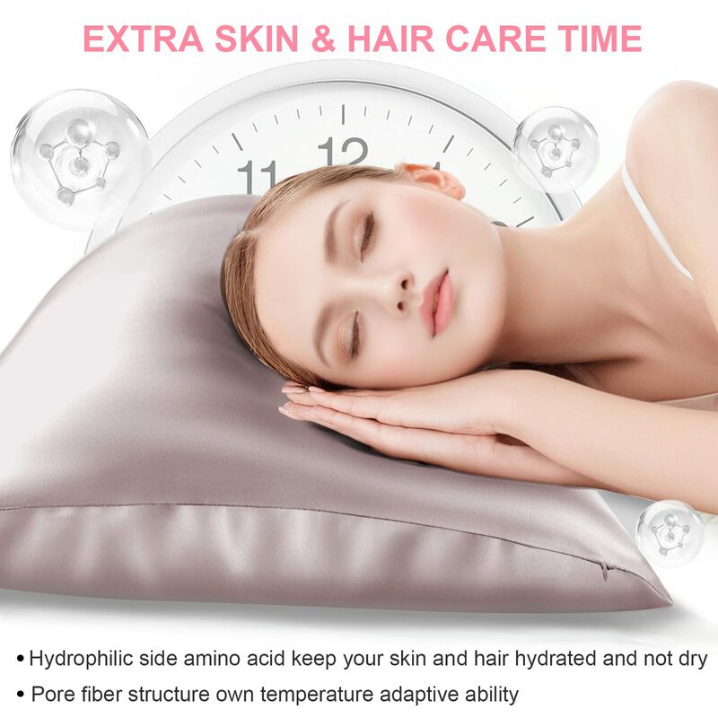 Fundas De Almohada De Seda Lyshin Mulberry, Paq... image number null