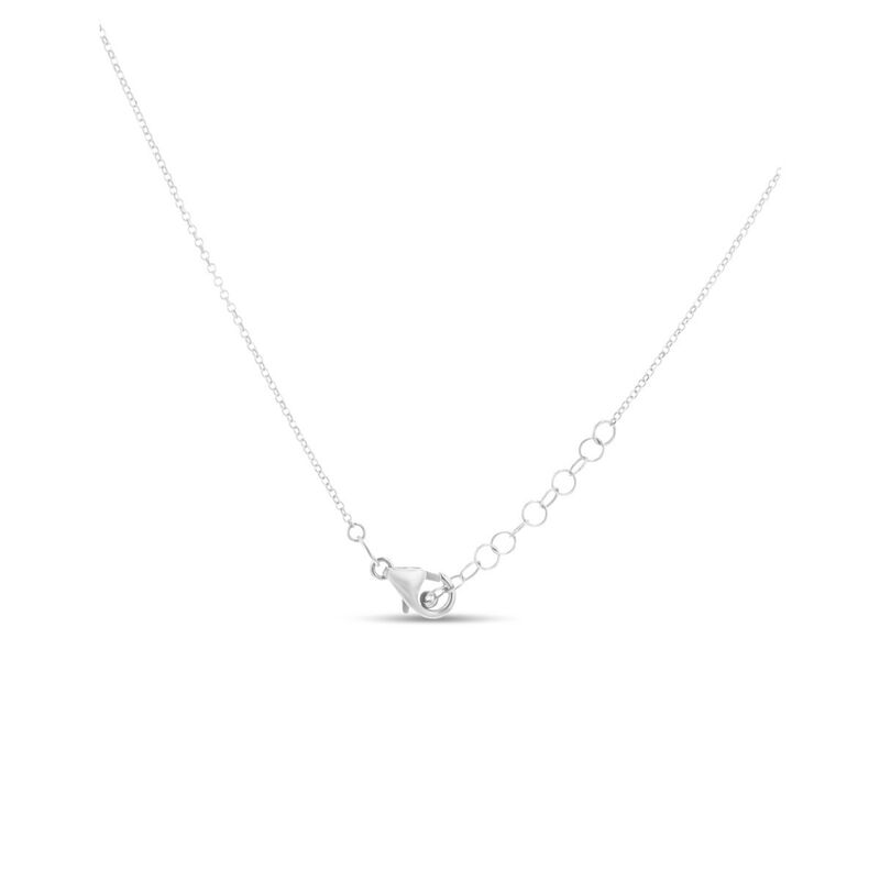 Dije Con Cadena Oro Blanco 14k Zirconia Amatist... image number null