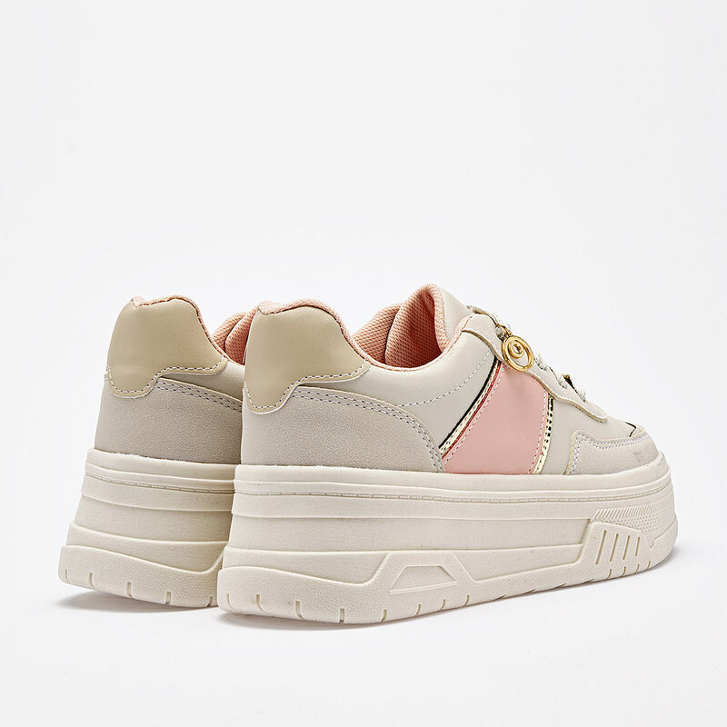 Moramora tenis chunky para mujer latte coral co... image number null
