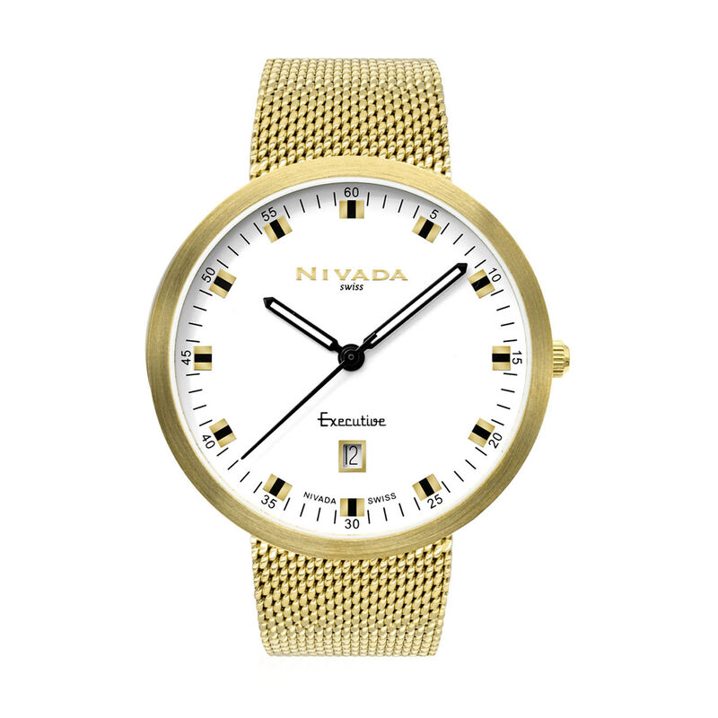 Reloj Nivada Executive Cab. Dor/Dor Carat Blanc... image number null
