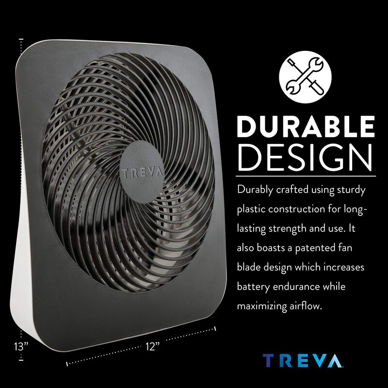 Ventilador Port&aacute;til Treva De 25 Cm Con Bater&iacute;a/... image number null