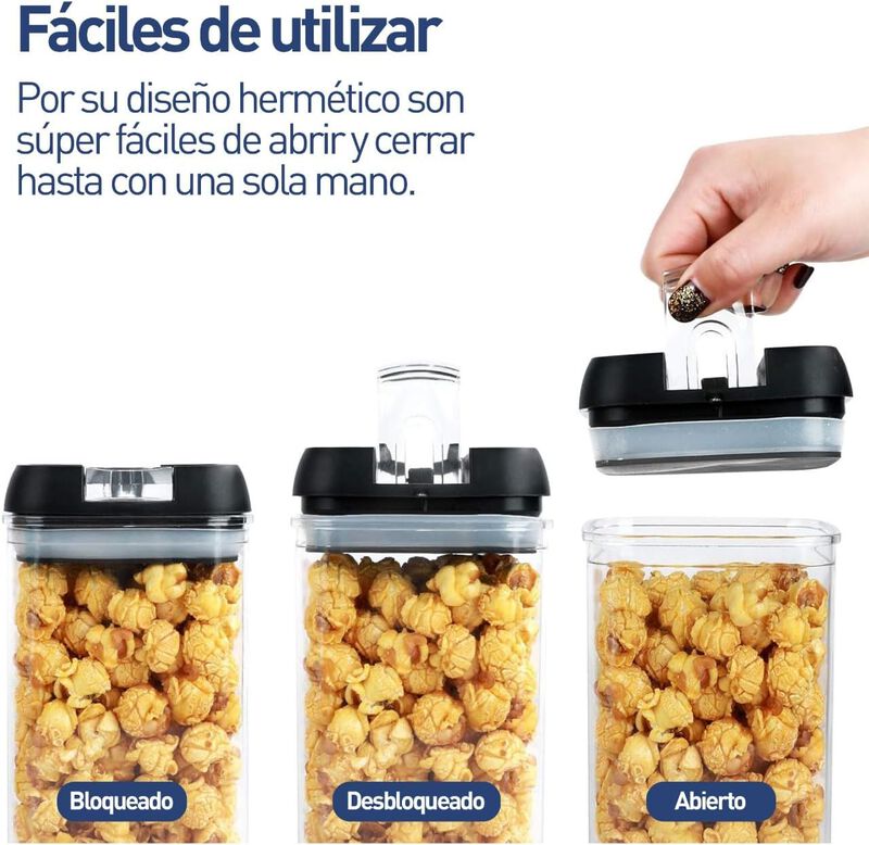 Juego de 28 Recipientes Herm&eacute;ticos para Aliment... image number null
