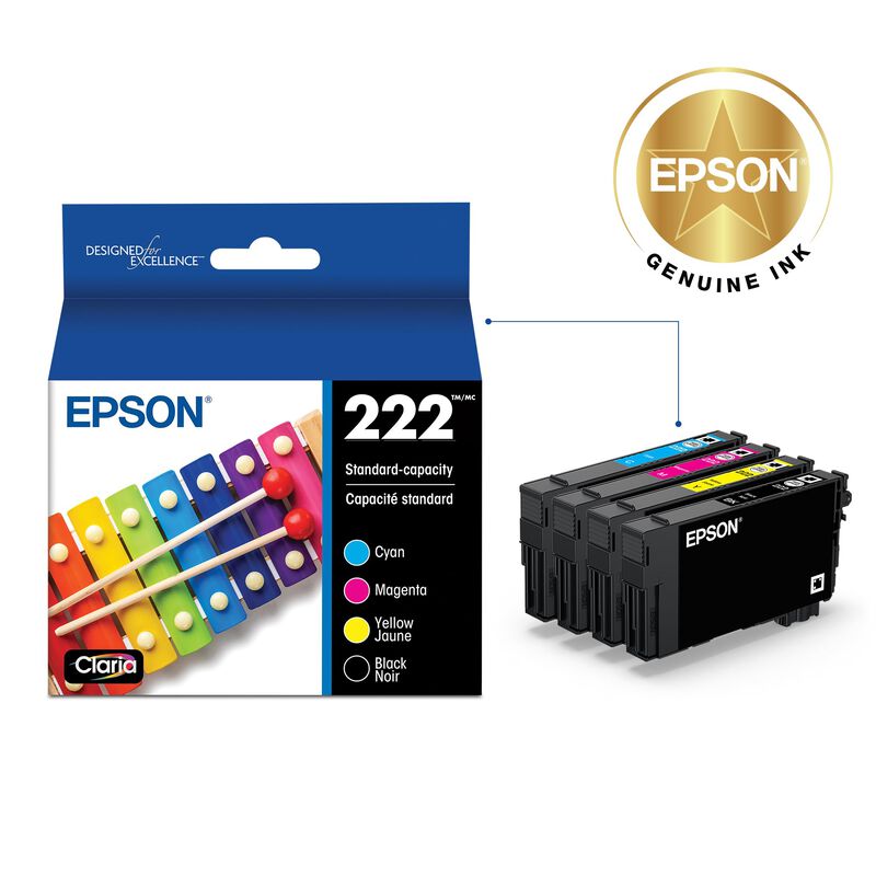 Cartucho De Tinta Epson 222 Claria De Capacidad... image number null