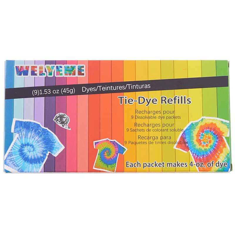 Recargas De Tinte Tie‑dye Welyeme &ndash; 9 Paquetes ... image number null