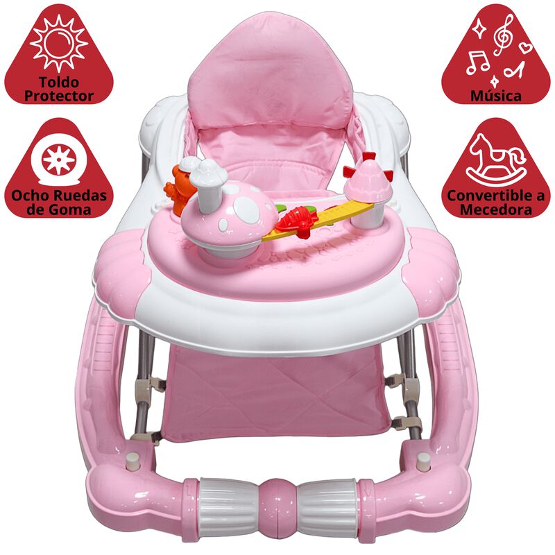 Andadera para Beb&eacute; Mecedora Dise&ntilde;o de Hongo Mus... image number null