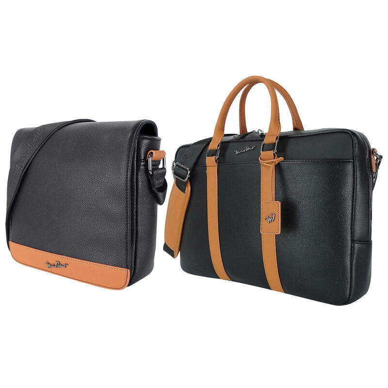 Kit Portafolio Y Bolsa Crossbody Para Caballero... image number null