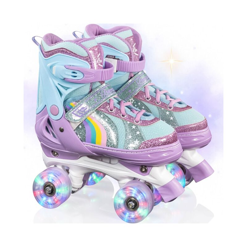 Patines 4 Ruedas Luz Led Ajustables Ni&ntilde;as Ni&ntilde;os... image number null