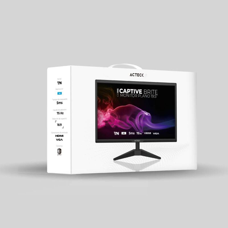 Monitor Plano Acteck Captive Brite 19.5" HD con... image number null