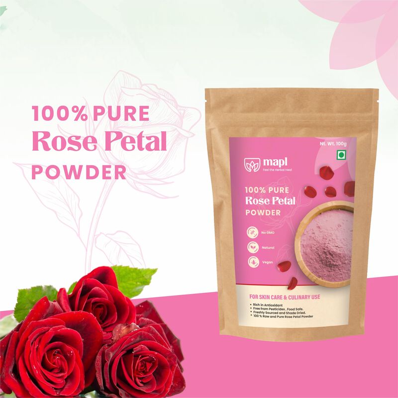 Polvo de P&eacute;talos de Rosa Mapl 100 g image number null
