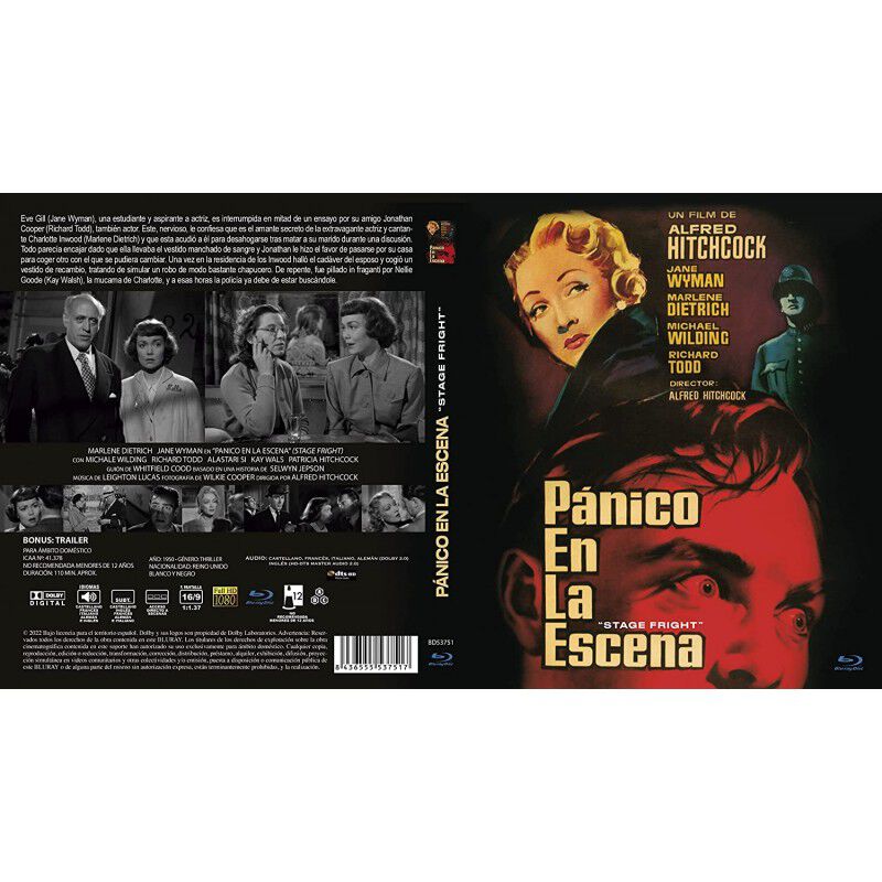 P&aacute;nico En La Escena [blu-ray] (1950) Stage Frig... image number null