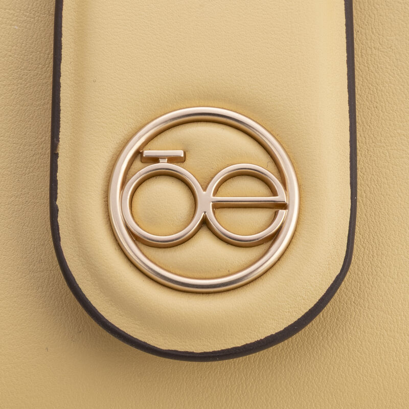 Bolsa Briefcase Chica Con Mascada Color Amarill... image number null