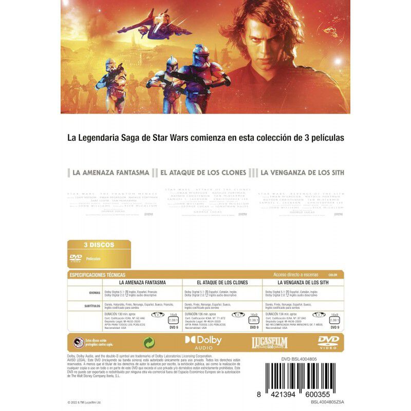 Star Wars. Episodio I: La Amenaza Fantasma + St... image number null