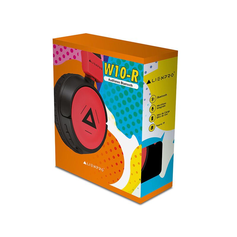 Aud&iacute;fono Inal&aacute;mbrico W10-r Rojo Alienpro Blueto... image number null