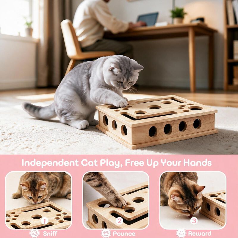 Rascador Para Gato Homepedia Caja De Rompecabez... image number null