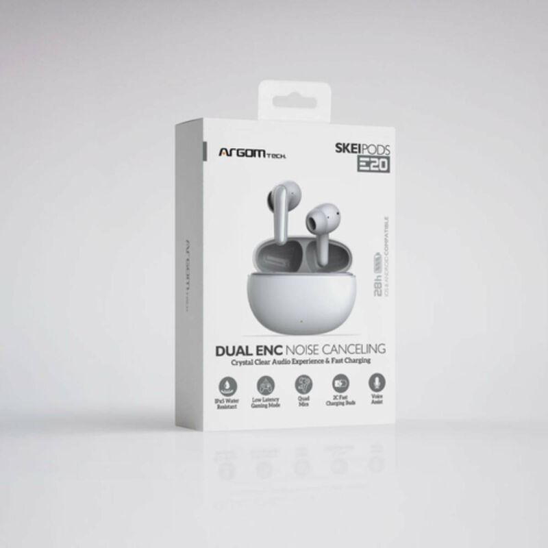 Audífonos Inalámbricos Blancos Argomtech Skeipo... image number null
