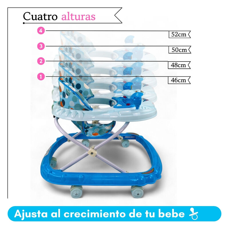 Andadera Plegable Carrito C/ Altura Ajustable M... image number null