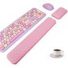 Reposamu&ntilde;ecas Keputaier Set De Espuma Viscoel&aacute;stica Rosa