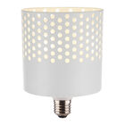 Foco Cil&iacute;ndrico Malla Met&aacute;lica Led 4.5 W, Luz &Aacute;mbar, Base E27, No Atenuable