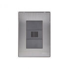 Paquete 5 piezas Placa 1 Zumbador Acero Inoxidable Inox1023