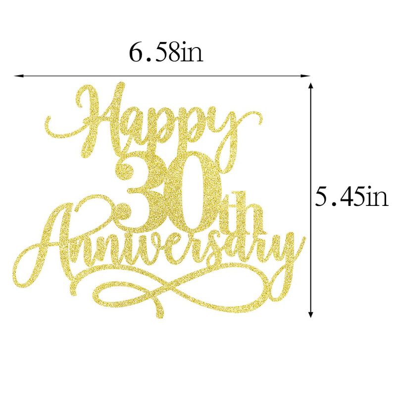 Adorno Para Pastel Dxsdgetue 30.&ordm; Aniversario C... image number null