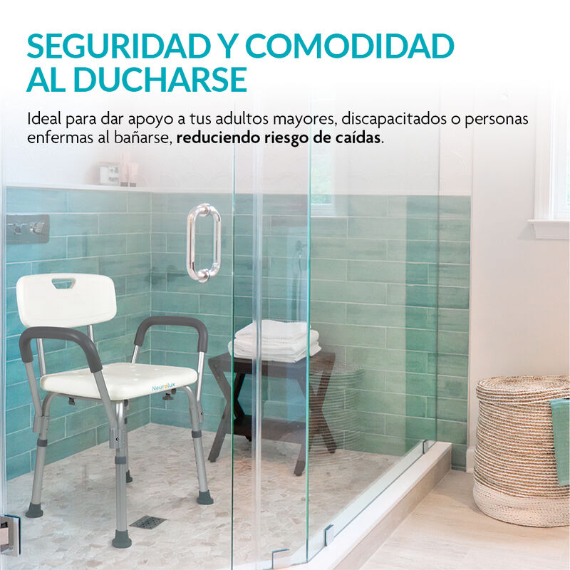 Silla para Ducha Antideslizante para Adultos Ma... image number null