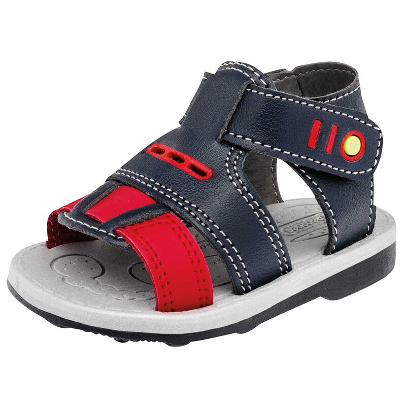Biberones Sandalia para beb&eacute; ni&ntilde;o marino rojo image number null