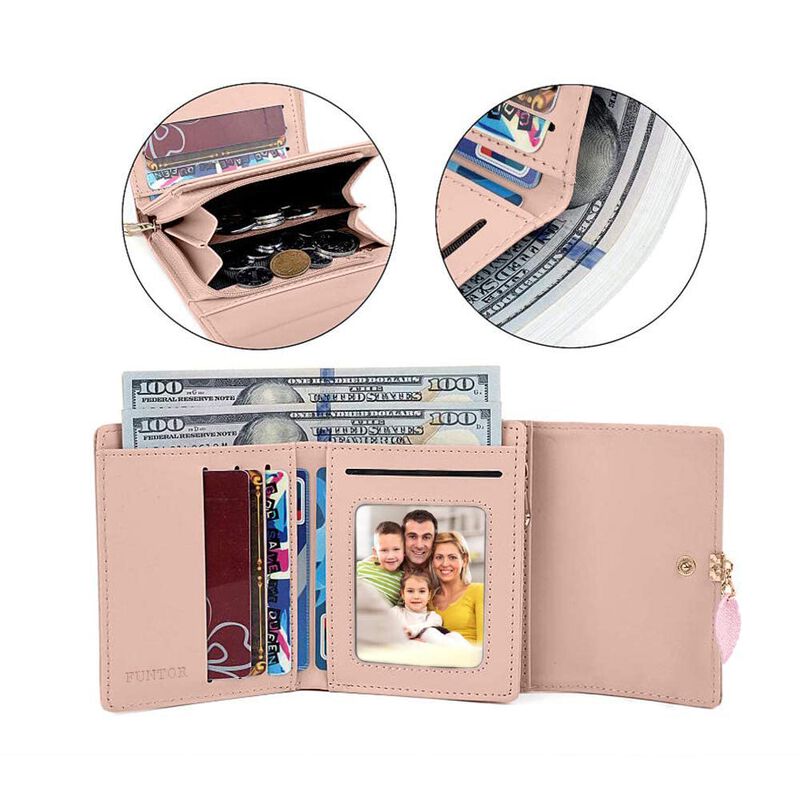 Billetera Ft Funtor Para Mujer De 19 cm, Rfid, ... image number null