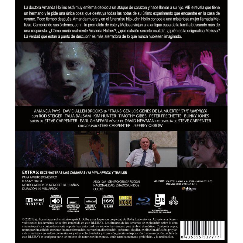 Trans-gen, Los Genes De La Muerte [blu-ray] (19... image number null