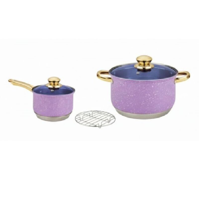 Bater&iacute;a de Cocina Perla DELUXE PINK 13 Piezas A... image number null