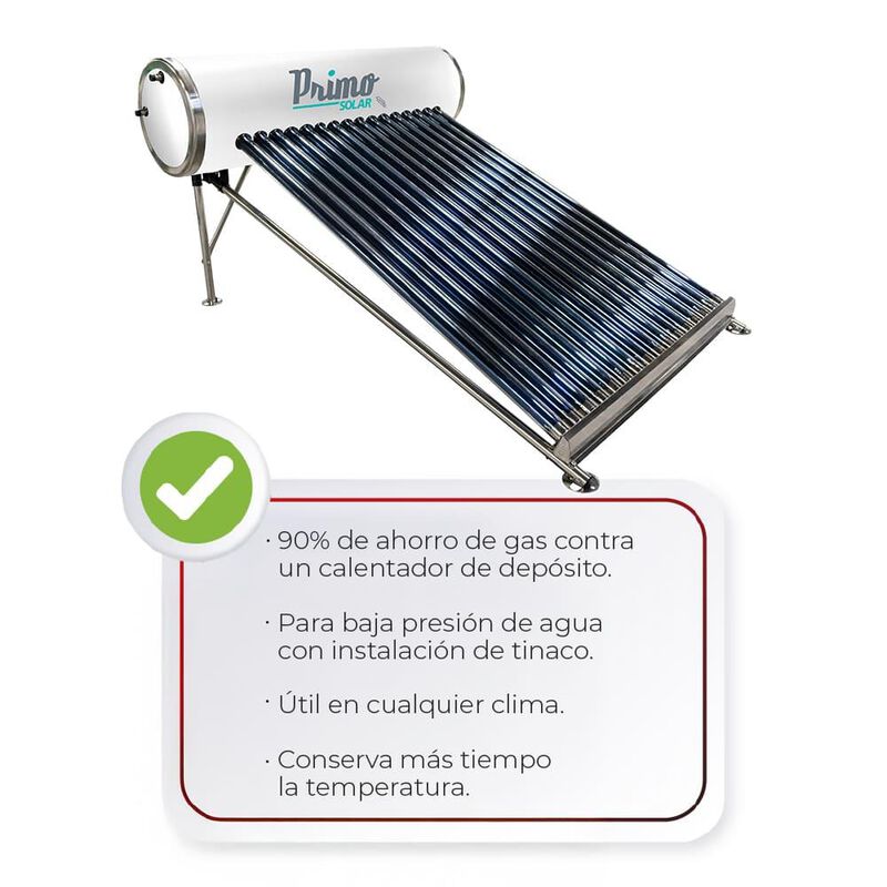 Calentador Solar 12 Tubos Iusa 180 L image number null