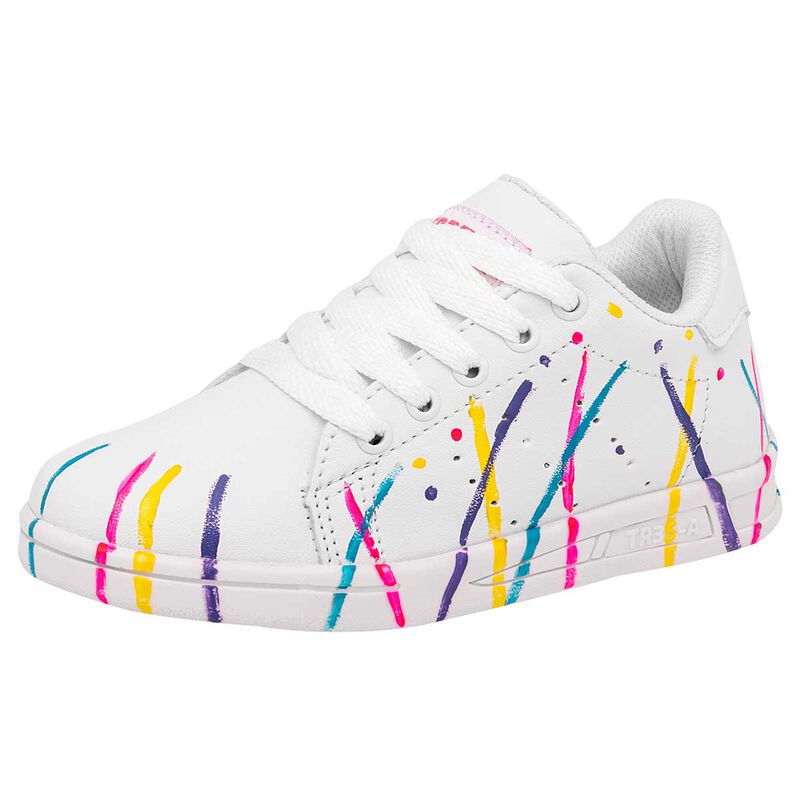 Tres-A Tenis urbano para niña blanco multicolor image number null