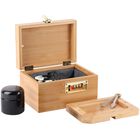 Caja De Almacenamiento Ozchin De Bamb&uacute; 17x12x10 Cm Con Cerradura