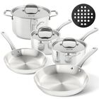 Juego De Utensilios De Cocina Duxtop, Revestimiento Integral, Triple Capa, Acero Inoxidable, 9 Piezas