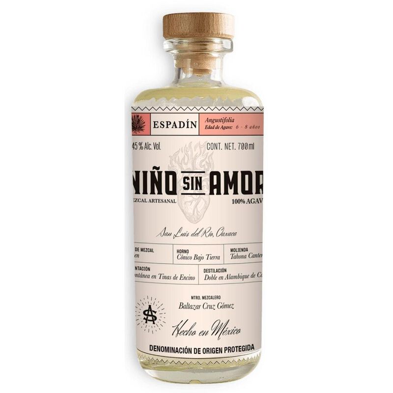 Mezcal Artesanal Destilado Ni&ntilde;o Sin Amor Espad&iacute;... image number null