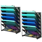 Organizador De Archivos Kuntine.b De 5 Bolsillos Para Montar En La Pared - Negro