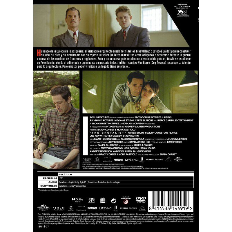 The Brutalist [DVD] (2024) image number null