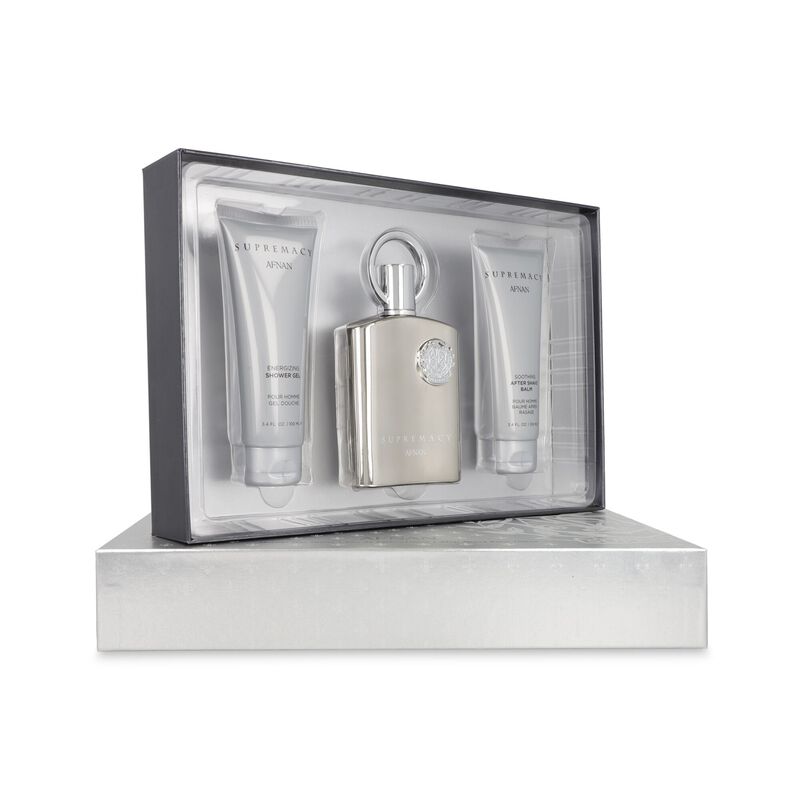 Set Afnan Supremacy Silver 3Pzs 100Ml Edp Spray... image number null