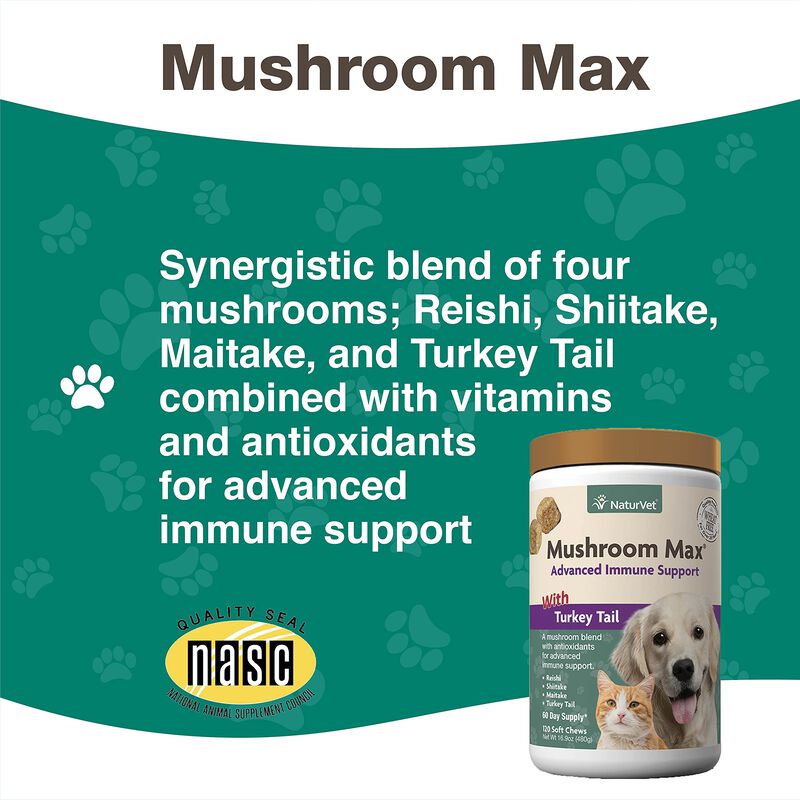 Suplemento Para Perros Naturvet Mushroom Max Im... image number null