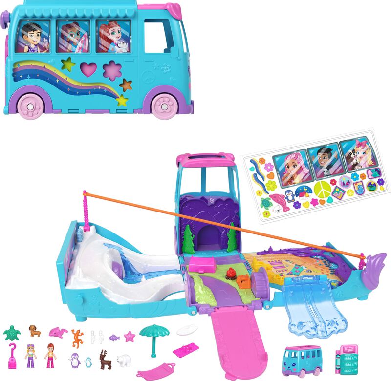 Micromu&ntilde;ecas Polly Pocket De Playset Con Autoca... image number null