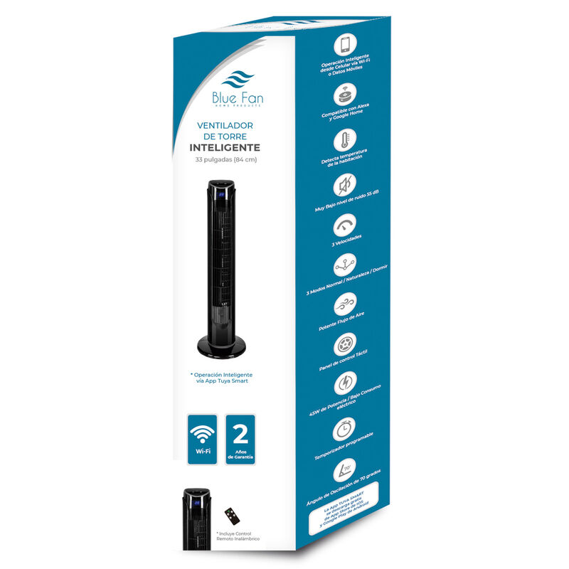 Combo 4 Ventiladores de torre Blue Fan de 33 Pu... image number null
