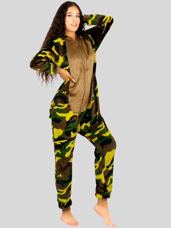 Pijama Mameluco Adultos Y Ni&ntilde;o Invierno Pijamas... image number null