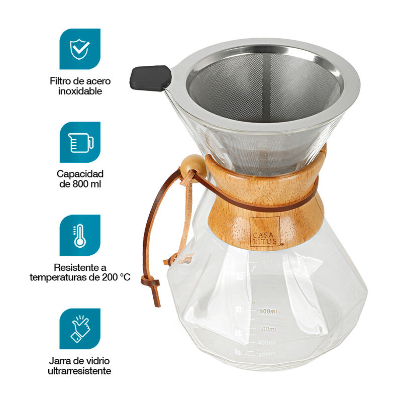 Cafetera Individual Chemex Grande 800 ml Caf&eacute; M... image number null