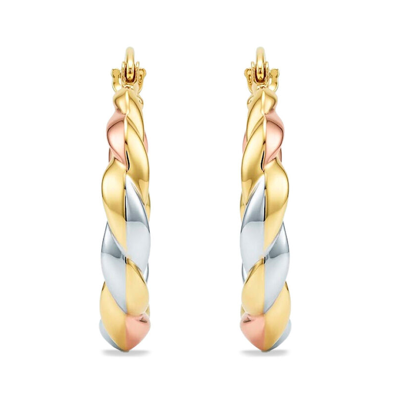Arracadas De Oro Florentino 14k (21 Mm) Aprox image number null