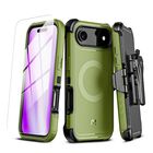 Funda MYBAT Maverick Mag clip para iPhone 17 AIR - Verde con mica